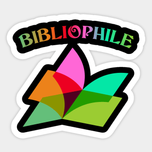 Bibliophile' rainbow Sticker